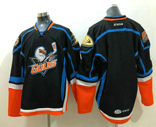 Men's San Diego Gulls Black Black Stitched CCM Hockey Jersey