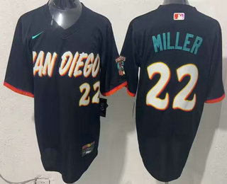 Men's San Diego Padres #22 Mason Miller Navy 2026 City Connect Stadium Jersey