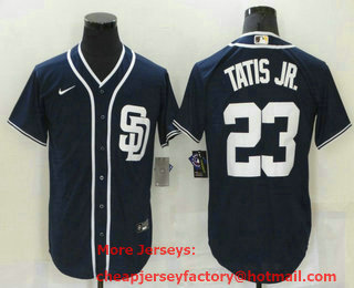 Men's San Diego Padres #23 Fernando Tatis Jr Navy Blue Stitched MLB Cool Base Nike Jersey