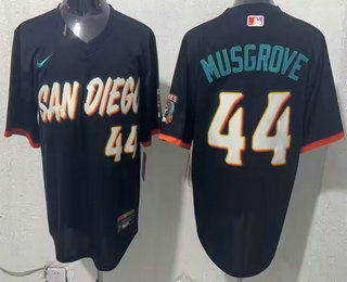 Men's San Diego Padres #44 Joe Musgrove Navy 2026 City Connect Stadium Jersey