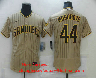 Men's San Diego Padres #44 Joe Musgrove Grey Stitched MLB Flex Base Nike Jersey