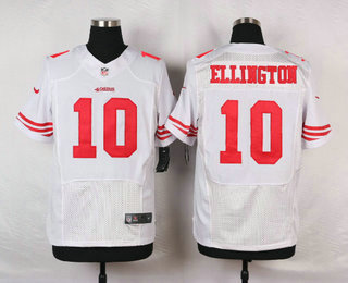 Men's San Francisco 49ers #10 Bruce Ellington White Road NFL Nike Elite Jersey
