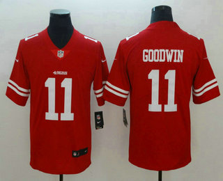 Men's San Francisco 49ers #11 Marquise Goodwin Red 2017 Vapor Untouchable Stitched NFL Nike Limited Jersey