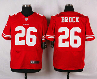 Men's San Francisco 49ers #26 Tramaine Brock Scarlet Red Team Color NFL Nike Elite Jersey