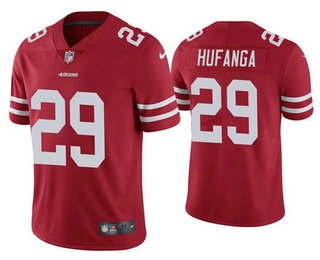 Men's San Francisco 49ers #29 Talanoa Hufanga Limited Red Vapor Jersey