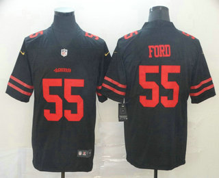 Men's San Francisco 49ers #55 Dee Ford Black 2017 Vapor Untouchable Stitched NFL Nike Limited Jersey
