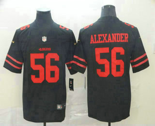 Men's San Francisco 49ers #56 Kwon Alexander Black 2017 Vapor Untouchable Stitched NFL Nike Limited Jersey