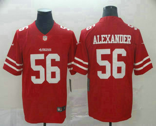 Men's San Francisco 49ers #56 Kwon Alexander Red 2017 Vapor Untouchable Stitched NFL Nike Limited Jersey