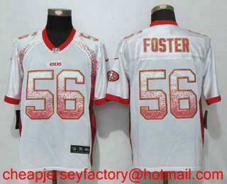 Men's San Francisco 49ers #56 Reuben Foster White Drift Stitched NFL Nike Fashion Jersey