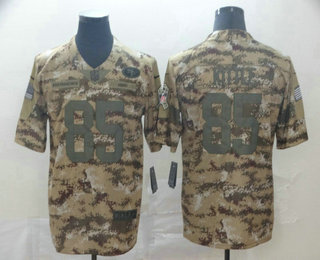 Men's San Francisco 49ers #85 George Kittle Nike Camo 2018 Salute to Service Stitched NFL Limited Jersey