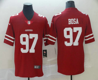 Men's San Francisco 49ers #97 Nick Bosa Red 2019 Vapor Untouchable Stitched NFL Nike Limited Jersey