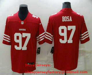 Men's San Francisco 49ers #97 Nike Bosa 2022 New Red Vapor Untouchable Limited Stitched Jersey