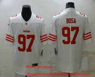 Men's San Francisco 49ers #97 Nike Bosa 2022 New White Vapor Untouchable Limited Stitched Jersey