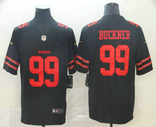 Men's San Francisco 49ers #99 DeForest Buckner Black 2017 Vapor Untouchable Stitched NFL Nike Limited Jersey