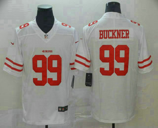 Men's San Francisco 49ers #99 DeForest Buckner White 2017 Vapor Untouchable Stitched NFL Nike Limited Jersey