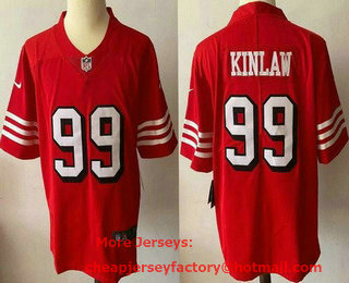 Men's San Francisco 49ers #99 Javon Kinlaw New 2021 Color Rush Vapor Untouchable Limited Jersey