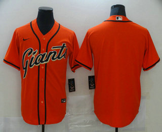 Men's San Francisco Giants Blank Orange Stitched MLB Cool Base Jersey