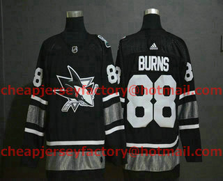 Men's San Jose Sharks #88 Brent Burns Black 2019 NHL All-Star Game Adidas Stitched NHL Jersey