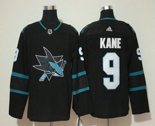 Men's San Jose Sharks #9 Evander Kane NEW Black 2017-2018 Hockey Stitched NHL Jersey