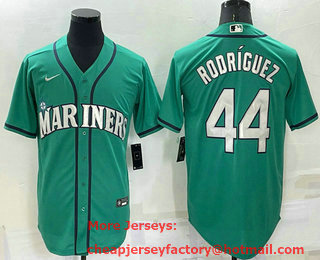 Men's Seattle Mariners #44 Julio Rodriguez Green Stitched MLB Cool Base Nike Jersey