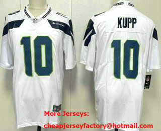 Men's Seattle Seahawks #10 Cooper Kupp Limited White Vapor Jersey