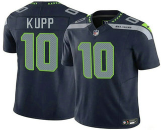 Men's Seattle Seahawks #10 Cooper Kupp Navy FUSE Vapor Limited Stitched Jersey