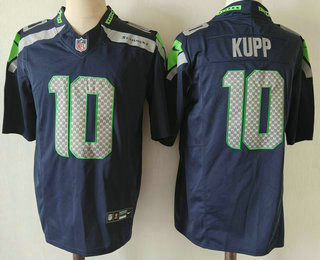 Men's Seattle Seahawks #10 Cooper Kupp Navy FUSE Vapor Limited Stitched Jersey