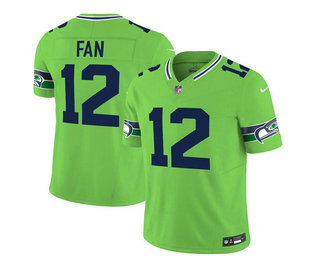 Men's Seattle Seahawks #12 Fan 2023 FUSE Green Limited Stitched Jersey