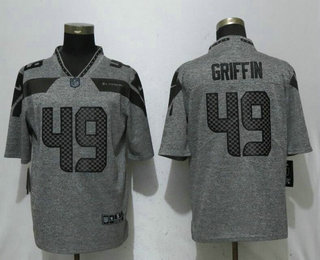 Men's Seattle Seahawks #49 Shaquem Griffin 2017 Vapor Untouchable Stitched NFL Nike Gray Gridiron Limited Jersey