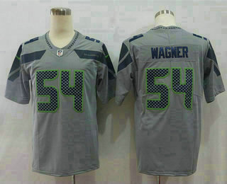 Men's Seattle Seahawks #54 Bobby Wagner Gray 2017 Vapor Untouchable Stitched NFL Nike Limited Jersey