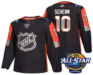 Men's St. Louis Blues #10 Brayden Schenn Black 2018 NHL All-Star Stitched Ice Hockey Jersey