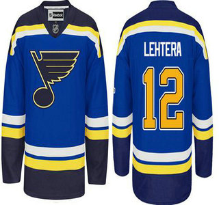 Men's St. Louis Blues #12 Jori Lehtera 2014 Blue Home NHL Reebok Jersey