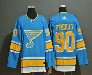 Men's St. Louis Blues #90 Ryan O'Reilly Blue Alternate Stitched NHL Jersey