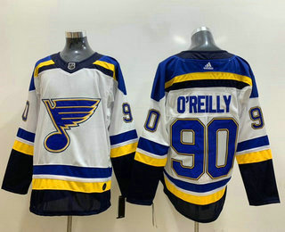 Men's St. Louis Blues #90 Ryan O'Reilly White Adidas Stitched NHL Jersey