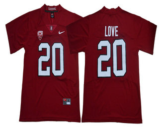 Men's Standford Cardinals #20 Bryce Love Red Limited 2018 College Football Stitched Nike NCAA Jersey