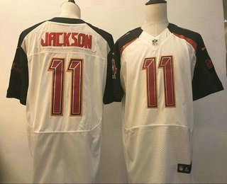 Men's Tampa Bay Buccaneers #11 DeSean Jackson White Road Stitched NFL Nike Elite Jersey