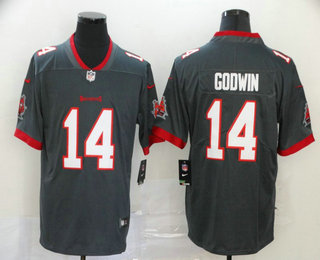 Men's Tampa Bay Buccaneers #14 Chris Godwin Gray 2020 NEW Vapor Untouchable Stitched NFL Nike Limited Jersey