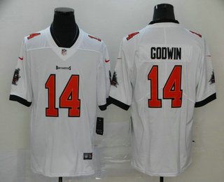 Men's Tampa Bay Buccaneers #14 Chris Godwin White 2020 NEW Vapor Untouchable Stitched NFL Nike Limited Jersey