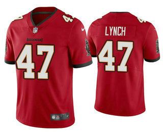Men's Tampa Bay Buccaneers #47 John Lynch Red 2020 NEW Vapor Untouchable Stitched NFL Nike Limited Jersey