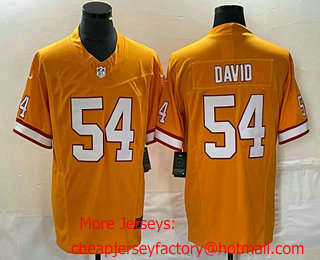 Men's Tampa Bay Buccaneers #54 Lavonte David Orange 2023 FUSE Vapor Untouchable Limited Stitched Jersey