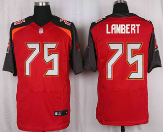 Men's Tampa Bay Buccaneers #75 DaVonte Lambert Red Team Color NFL Nike Elite Jersey
