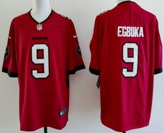 Men's Tampa Bay Buccaneers #9 Emeka Egbuka Limited Red Vapor Jersey