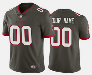 Men's Tampa Bay Buccaneers Custom Gray 2020 NEW Vapor Untouchable Stitched NFL Nike Limited Jersey