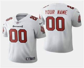 Men's Tampa Bay Buccaneers Custom White 2020 NEW Vapor Untouchable Stitched NFL Nike Limited Jersey