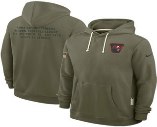 Men's Tampa Bay Buccaneers Olive 2025 Salute to Service Pullover Hoodie