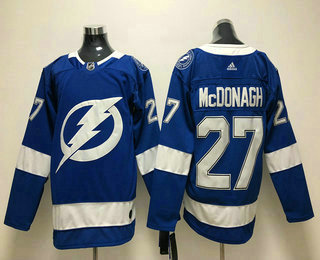 Men's Tampa Bay Lightning #27 Ryan McDonagh Light Blue 2017-2018 Hockey Stitched NHL Jersey