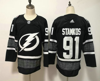Men's Tampa Bay Lightning #91 Steven Stamkos Black 2019 NHL All-Star Game Adidas Stitched NHL Jersey