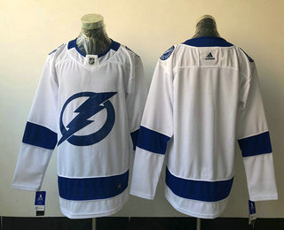 Men's Tampa Bay Lightning Blank White 2017-2018 Hockey Stitched NHL Jersey