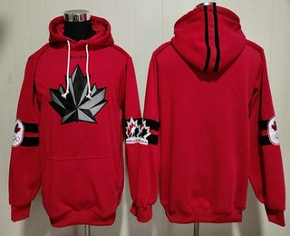 Men's Team Canada Red Ageless Must Have Lace Up Pullover Hoodie