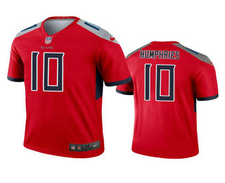Men's Tennessee Titans #10 Adam Humphries Red Inverted Legend Jersey